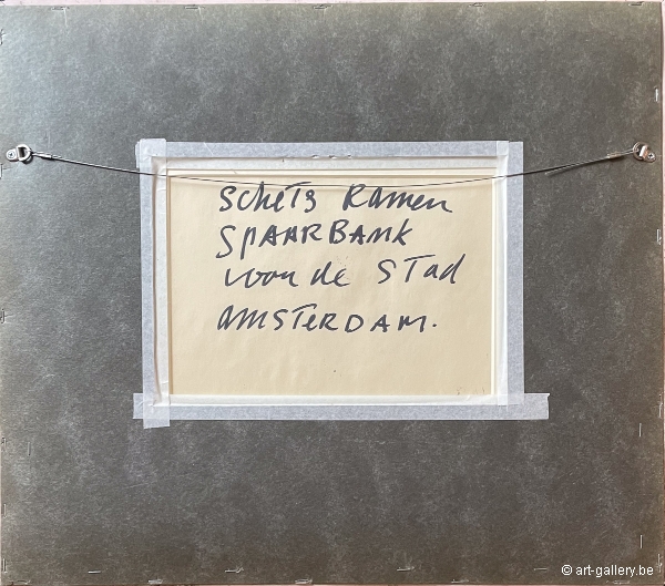 APPEL Karel - Schets ramen spaarbank voor de stad Amsterdam